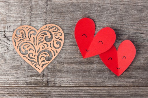 Деревянный декор HEART OPEN 2 10см СВАДЕБНЫЙ
