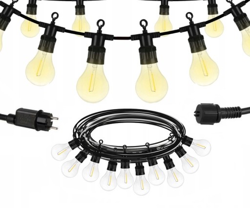 СВЕТОВАЯ ГИРЛЯНДИЯ Сад Садовые светильники для сада 20м МЕТРОВ 20 LED