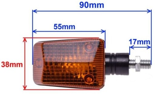 СИГНАЛ ПОВОРОТА ОРАНЖЕВЫЙ Quad Bashan 200/250cc