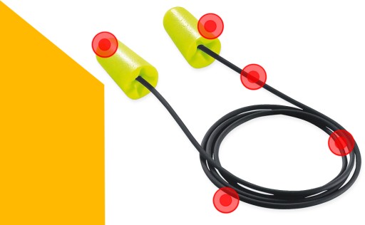 Беруши UVEX X-FIT со шнурком, 5 пар