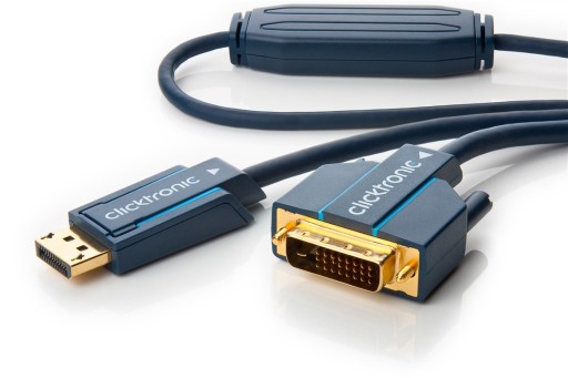 CLICKTRONIC DisplayPort DP - кабель DVI-D (24+1) 3м