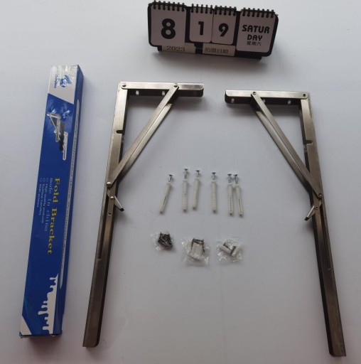 KĄTOWNIK WSPORNIK POD PÓŁKĘ STÓŁ BLAT SKŁADANY 500mm 2szt