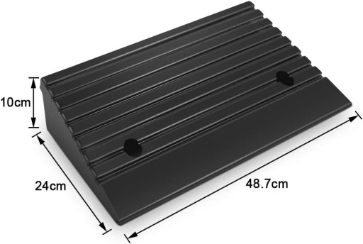 2 szt. Rampa krawężnikowa gumowa 10cm wysoka rampa progowa przenośna