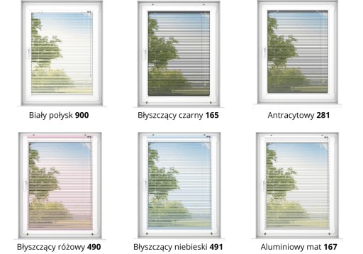 Żaluzje Aluminiowe Okienne 25mm Na Miarę 100x60cm