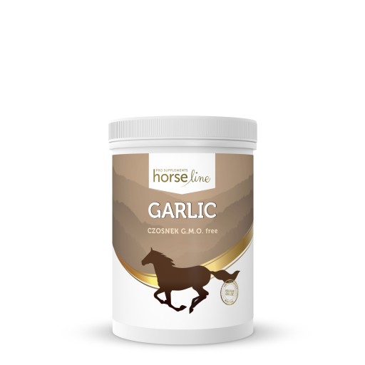 ВИТАМИНЫ ДЛЯ ЛОШАДЕЙ Чеснок 800г HorseLinePRO против насекомых и повышения иммунитета