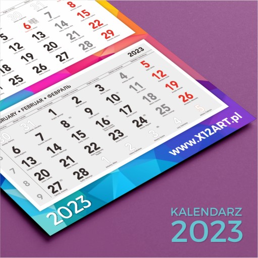 КАЛЕНДАРИ С ДИЗАЙНОМ ПОСТЕРА B2 ПОЛОСЫ x100