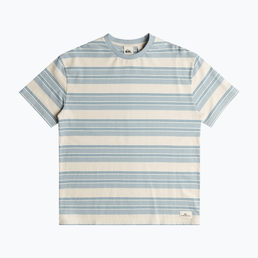 Quiksilver Eco YD Stripe Tee мужская футболка синяя туманная футболка в эко полоску L