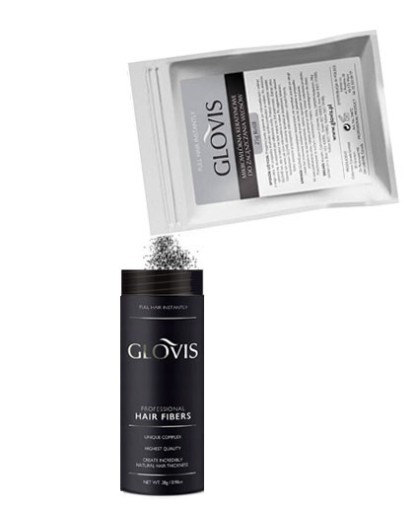 Saszetka GLOVIS 50g - Średni Brąz- Medium Brown Maskowanie Przerzedzeń Wł.