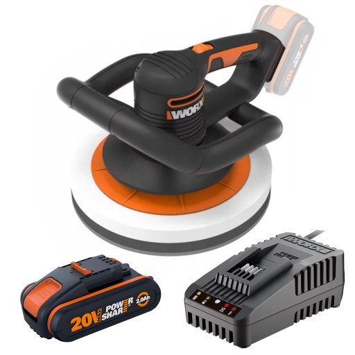 Полировальная машина WORX WX856.9 20 В + аккумулятор + зарядное устройство