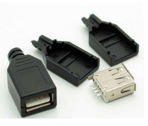 Разъем USB типа A для кабеля с крышкой