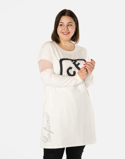 Duża Tunika Sukienka Bluzka Damska 7071-01 XL/2XL