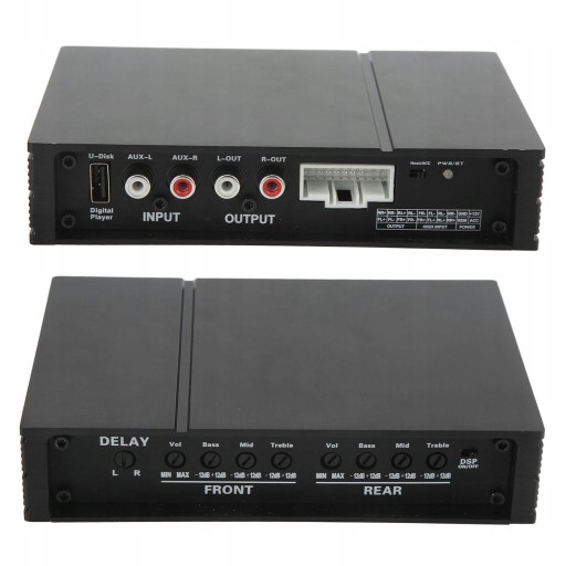 Автомобильный усилитель DSP, 4-канальный вход RCA