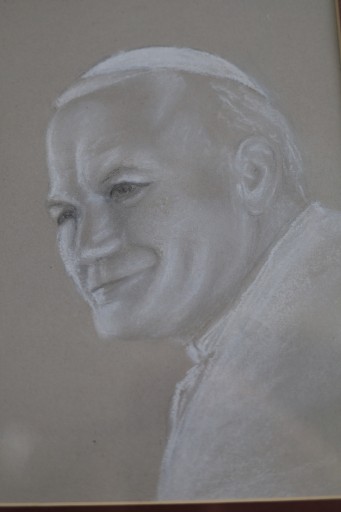Папа Иоанн Павел II графика 30x40