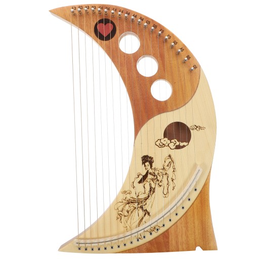 INSTRUMENT MUZYCZNY HARFA PRZENOŚNA MAŁA HARFA 19 TONÓW LIRA