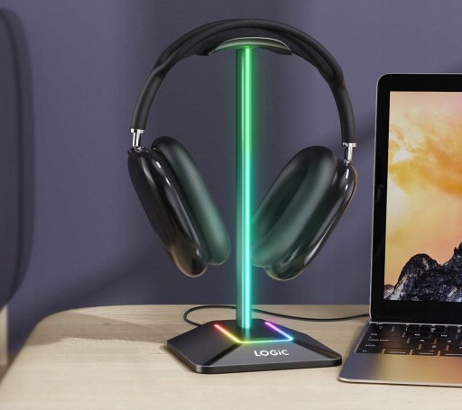 ПОДСТАВКА ДЛЯ ИГРОВЫХ НАУШНИКОВ RGB LED РУЧКА USB