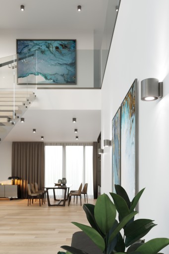 Современный бра ORBIS 1 антрацитового цвета для коридора и гостиной Sollux LED