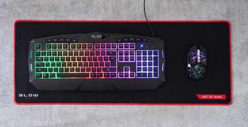 КОВРИК ДЛЯ МЫШИ XXL ИГРОВАЯ МЫШЬ ДЛЯ НАСТЛА НАБОР МЫШИ С RGB СВЕТОДИОДОМ RGB