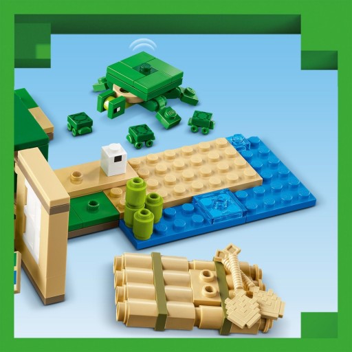 LEGO 21254 MINECRAFT Domek na plaży żółwi