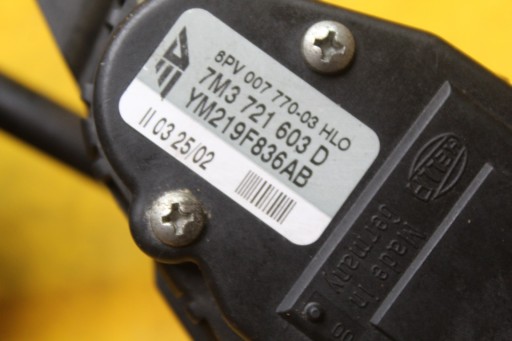 ПОТЕНЦИОМЕТР ПЕДАЛИ АКСЕЛЕРАТОРА GALAXY MK1 FL 7M3721603D