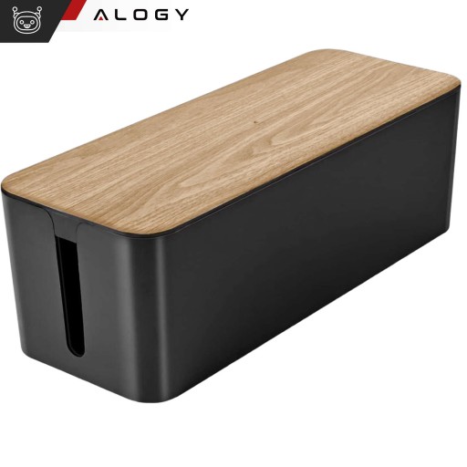 Schowek na kable listwy przewody zasilacze pudełko organizer kabli BOX 31cm