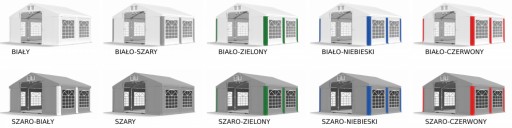 4x4m 2-3,15m Namiot imprezowy ogrodowy wzmocniony