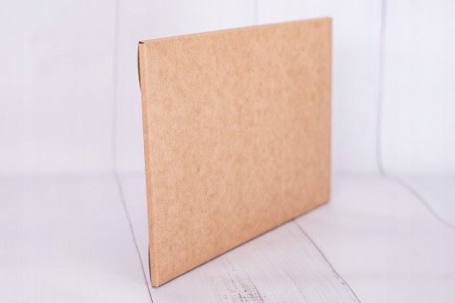 Koperta na zdjęcia z sercem 15x23 kraft - 10 sztuk