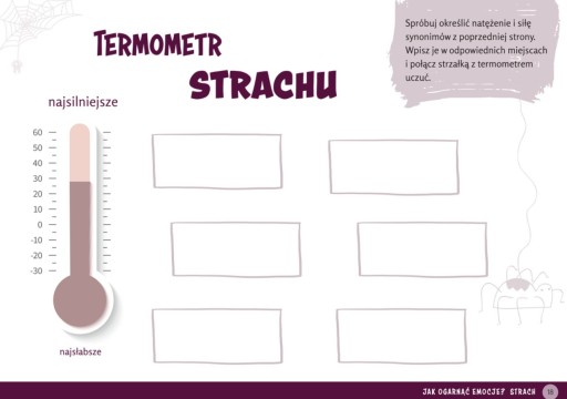 Jak ogarnąć emocje? - Karty pracy dla nastolatków - Strach