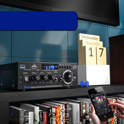 ПОРТАТИВНЫЙ МИНИ-УСИЛИТЕЛЬ МОЩНОСТИ, 2-КАНАЛЬНЫЙ СТЕРЕОУСИЛИТЕЛЬ HIFI BLUETOOTH