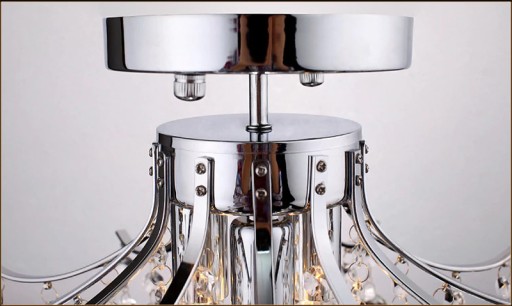Потолочный светильник Glamour Silver Crystal Plafond