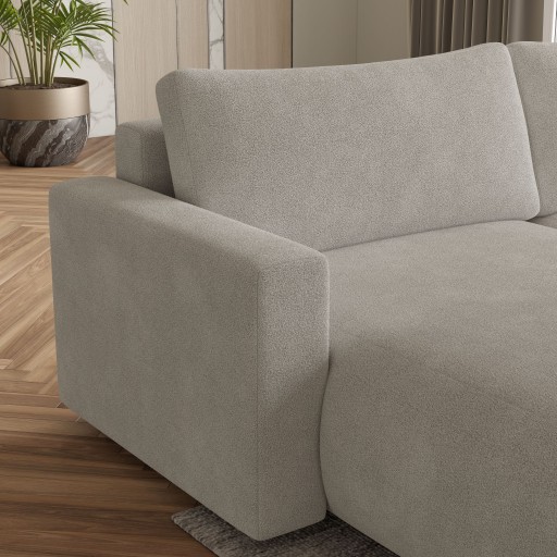 Роскошный угловой диван TURIN Comfort SLEEPING FUNCTION букла WAVE SPRING
