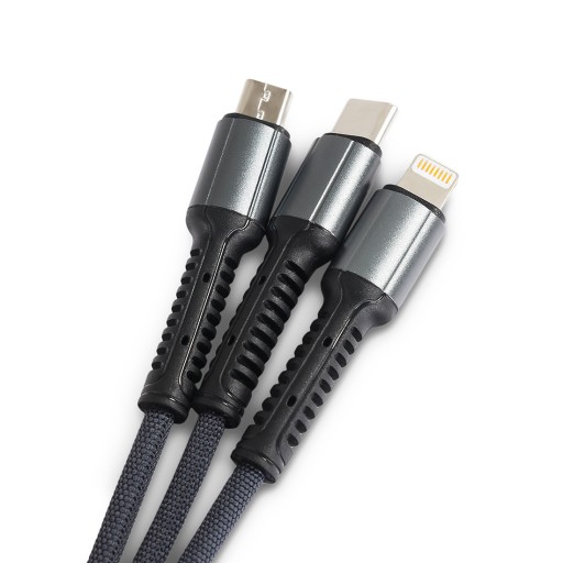 Кабель 3 в 1 USB-A — USB-C + micro + Lightning LDNIO