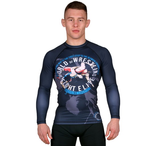 BELTOR MĘSKI RASHGUARD BLUZKA TERMOAKTYWNA DŁUGI RĘKAW ZAPASY WRESTLING M