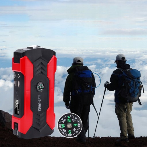 CAR JUMP STARTER POWER BANK 30000MAH URZĄDZENIE ROZRUCHOWE Z LATARKĄ LED
