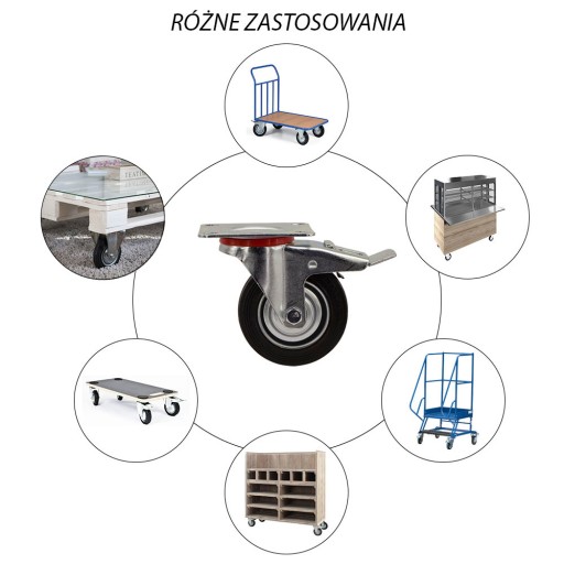 Koło fi 200 wózek regał szafka stół 2STGU200