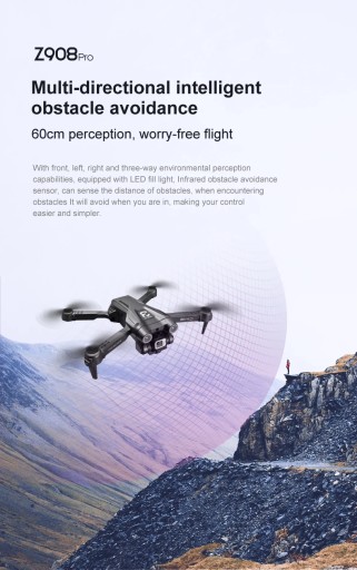 Lenovo Z908Pro Max Drone Профессиональная двойная камера 8K HD для фотосъемки