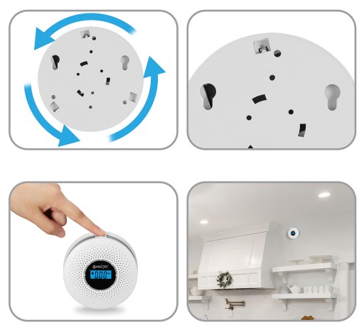 Датчик дыма угарного газа SafeSensor2000 2в1