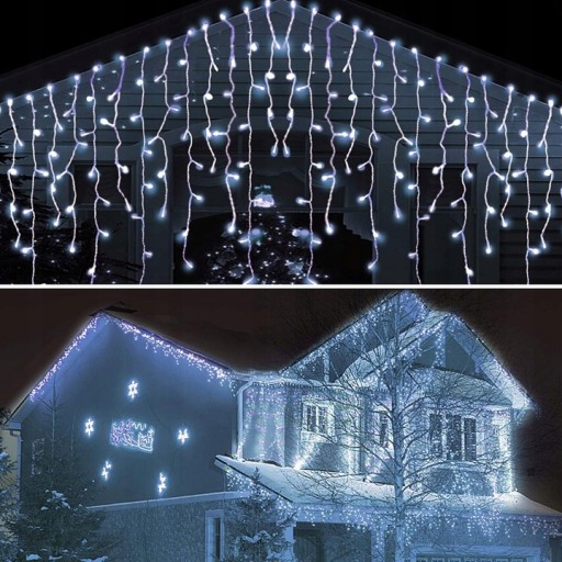 Icicles 500LED Уличные светильники Белый + Синий FLASH IP44