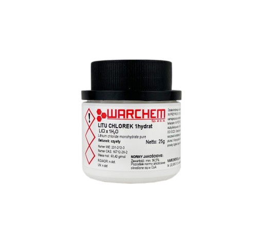 CHLOREK LITU 1hydrat - 25g WARCHEM [46642]