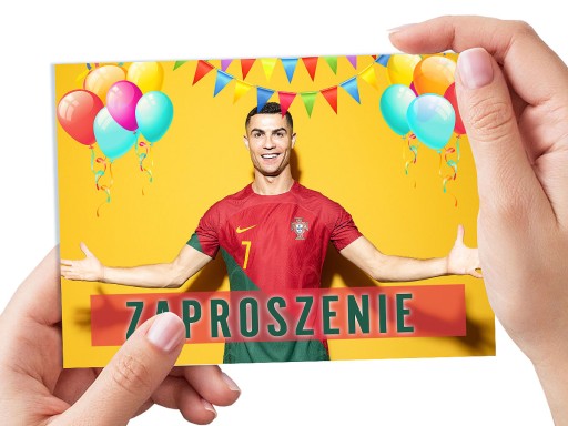 ZAPROSZENIA DLA DZIECI CRISTIANO RONALDO NA URODZINY DZIECKA + KOPERTY