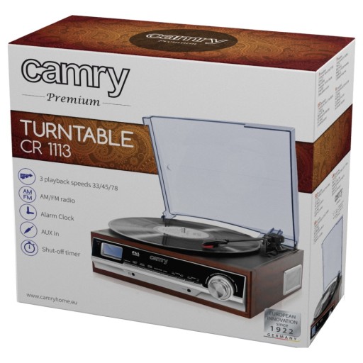 CAMRY CR1113 GRAMOFON W STYLU RETRO Z RADIEM FM