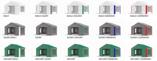 Промышленная складская палатка Garden Party - SUMMER WHITE ABIKO 3x8m