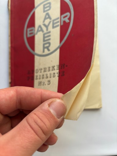 BAYER 1936 KATALOG PRODUKTÓW LEKI