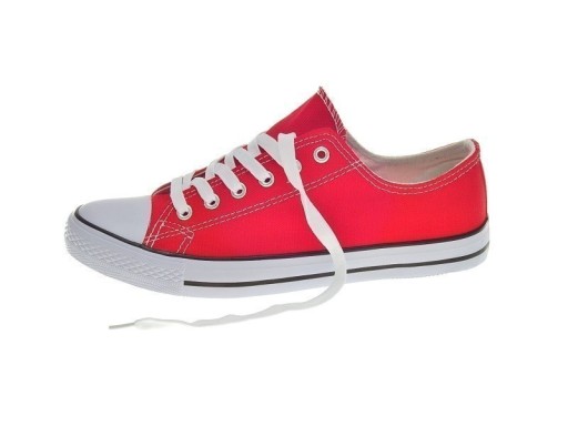 Гладкие кроссовки первого качества LA01 Red R.37