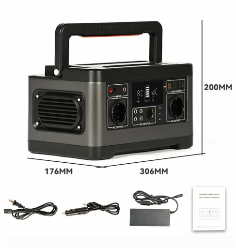 Портативный солнечный генератор электростанции 540 Втч + FlashFish TSP18V60W