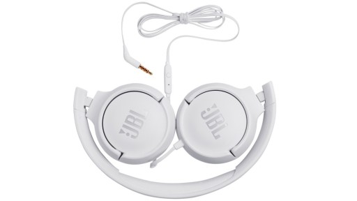 SŁUCHAWKI JBL TUNE 500 NAUSZNE Z MIKROFONEM BIAŁE