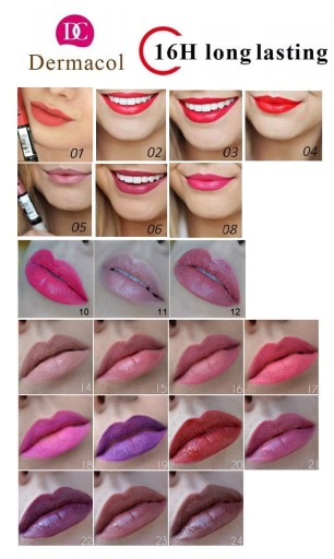 DERMACOL 16H LIP COLOR 2В1 ПОМАДА И БЛЕСК 18