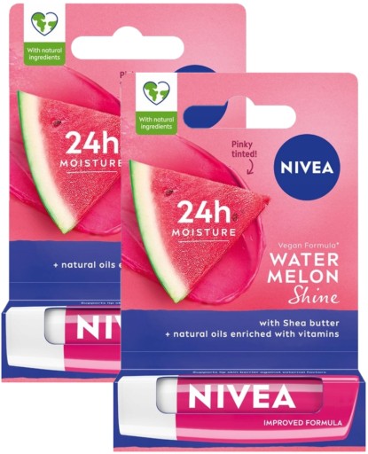 NIVEA Защитная помада 2x Набор для блеска арбуза
