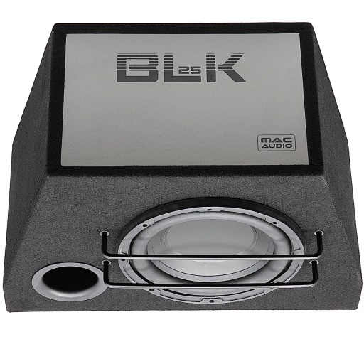 Skrzynia basowa 25cm BASS REFLEX MAC AUDIO + WZMACNIACZ 4-Kanałowy + KABLE
