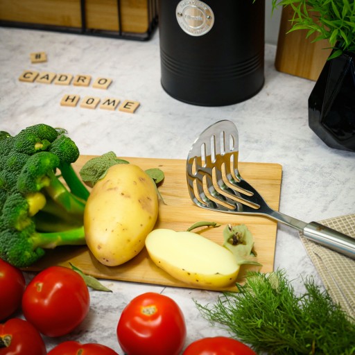 PRASKA DO ZIEMNIAKOW klasyczny tłuczek do puree ubijak ugniatacz ze stali