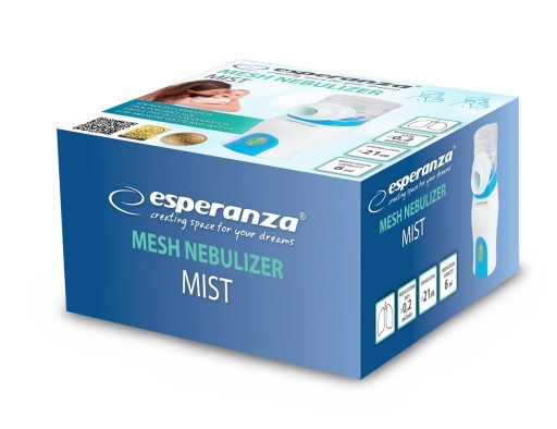 Ингалятор для лица Esperanza MIST ECN005, бело-синий